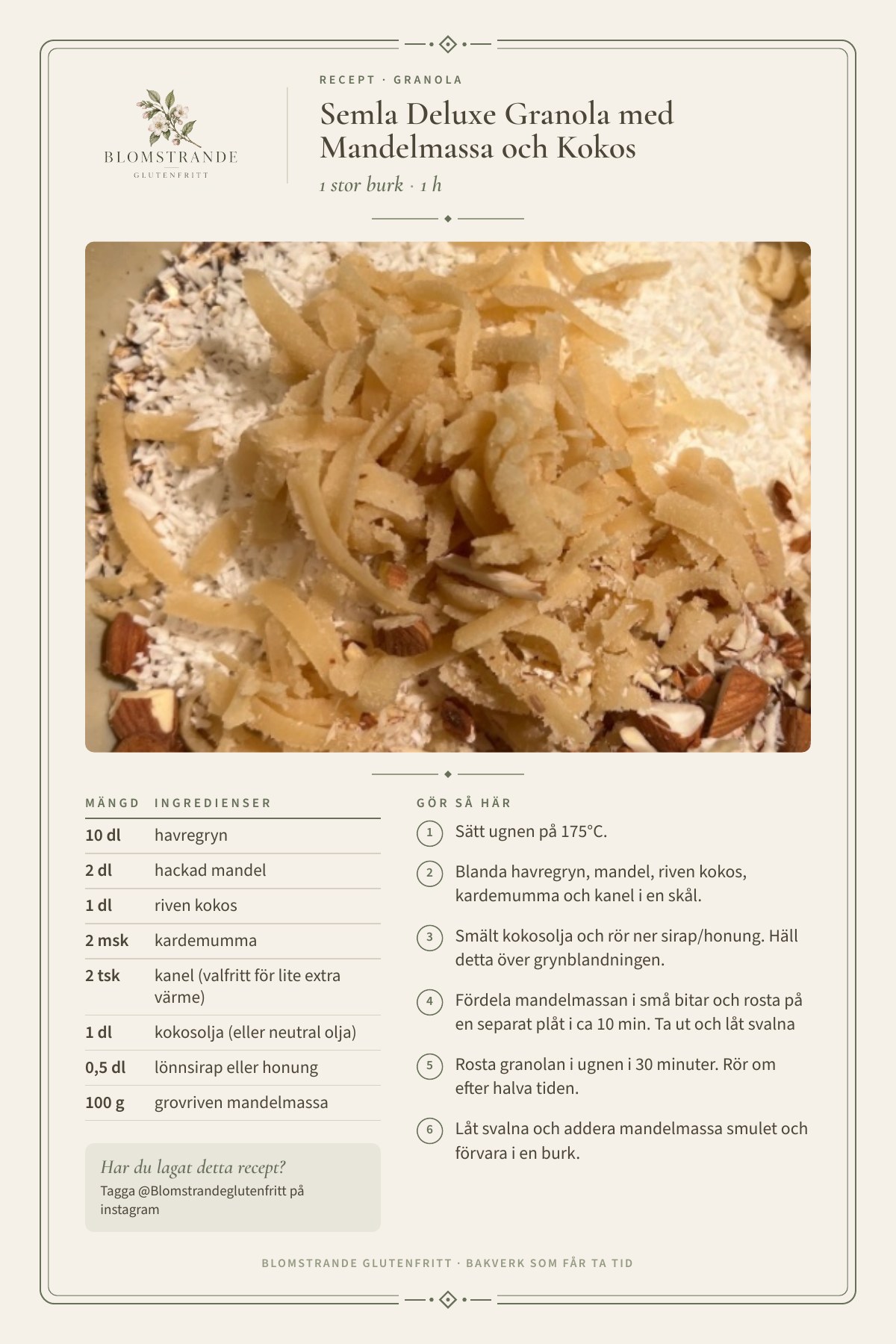 Semla Delux Granola, recept