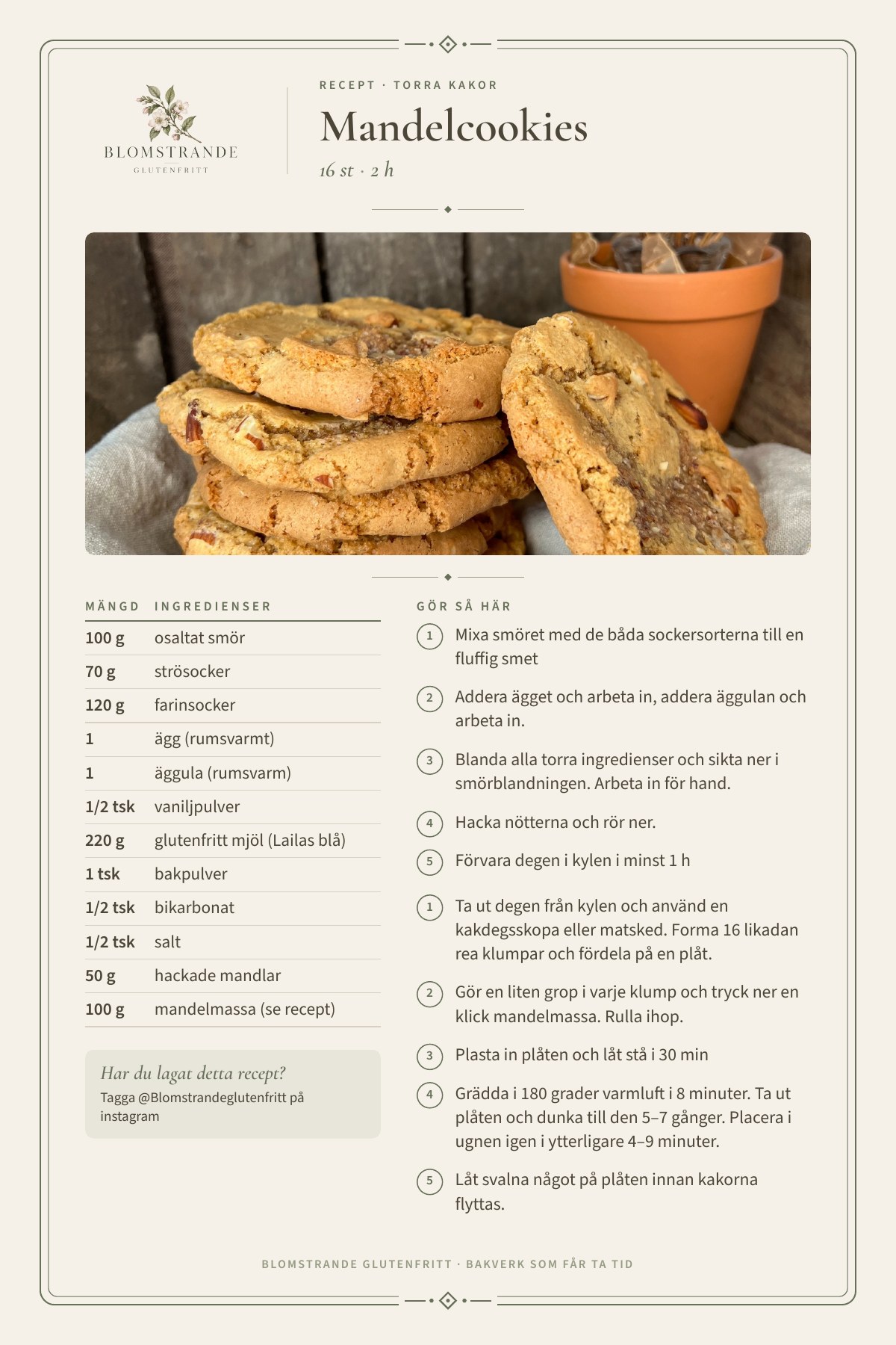 Semmelcookies, recept